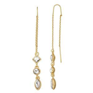 NWT Nine West Gold Tone Threader Earrings